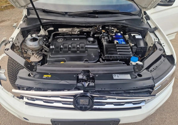 Volkswagen Tiguan cena 55900 przebieg: 110000, rok produkcji 2017 z Chodzież małe 407